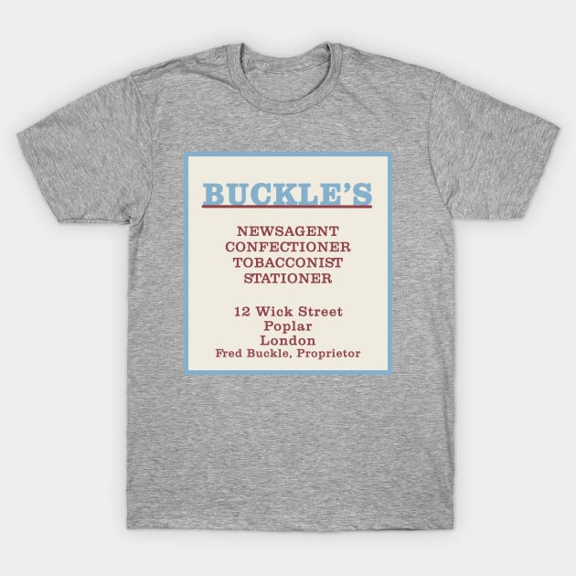 Buckle's Newsagent Call the Midwife London Poplar T-Shirt by SonnyBoyDesigns